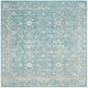 SAFAVIEH Evoke Adele Vintage Oriental Distressed Rug - 5'1" x 5'1" Square - Light Blue/Ivory
