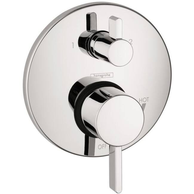 Hansgrohe S Pressure Balanced Valve Trim with Integrated 2 Outlet