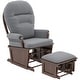 preview thumbnail 22 of 30, Nursery Glider Rocking Chair w/ Ottoman, Thick Padded Cushion Seating