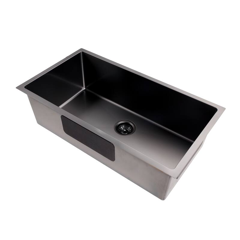 CB HOME 33" Drop-in Single Bowl Stainless Steel/Gold Kitchen Sink