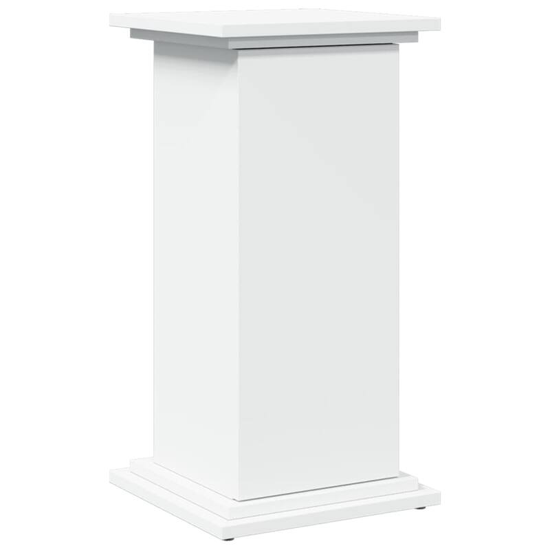 vidaXL Display Stand White Engineered Wood Medium Storage - 11.8 x 12.2 x 23.6 in