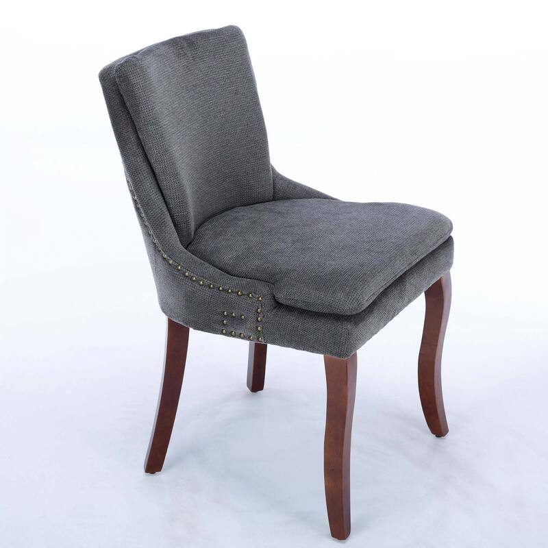Chenille Dining Chairs Set of 2
