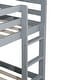 preview thumbnail 5 of 38, Artsy Solid Wooden Twin over Twin Bunk Bed with Ladder, Upper and Bottom Bed Platforms crafted with Strengthened Slats