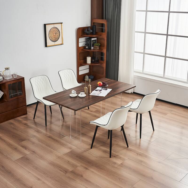 Modern Dining Chairs Set of 2 Upholstered Dining Room Chairs