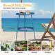 preview thumbnail 19 of 22, 2 Tier Round Patio Small Side Table, Metal Coffee Table for Indoor Outdoor