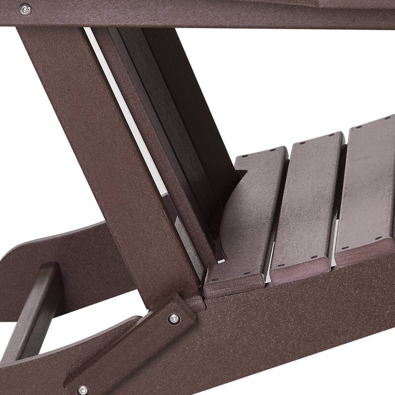 Laguna Hdpe All Weather Outdoor Patio Foldable Adirondack Chairs (Set Of 8)