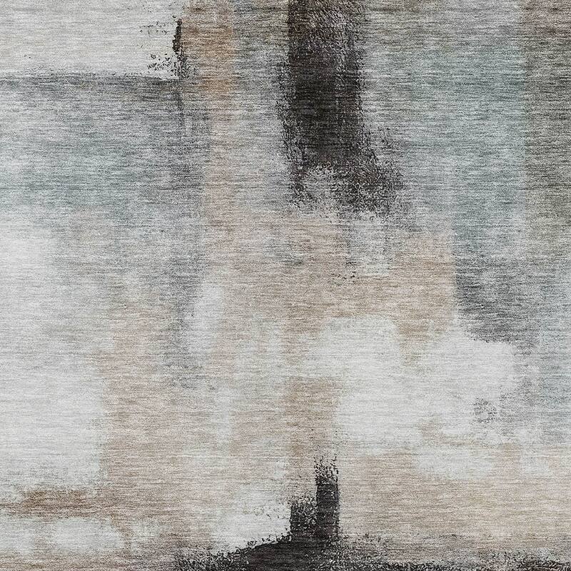 HomeRoots Abstract Transitional Rectangle Outdoor Rug