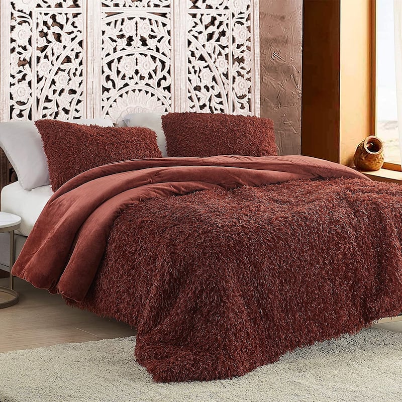 Birds of a Feather - Coma Inducer® Oversized Comforter - Burnt Henna