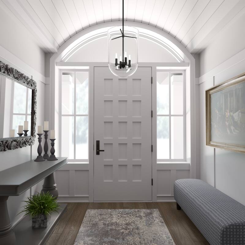 Hunter 14" Sacha 4-Light Pendant - Entry, Dining Room, Kitchen Island - Contemporary, Transitional