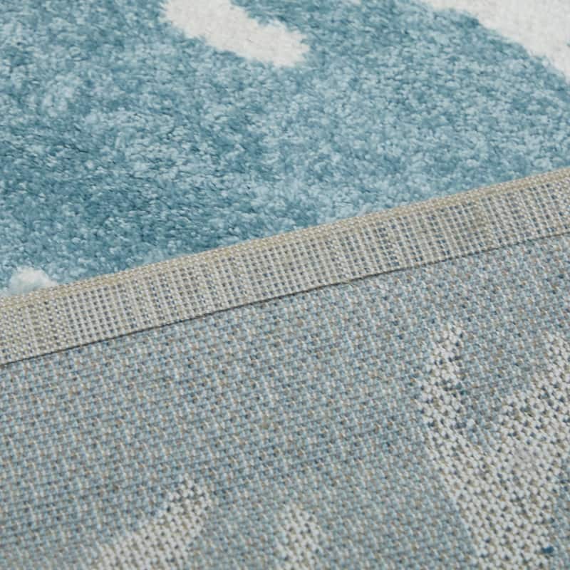 Caistor Coastal Coral Reef Pattern Tropical Area Rug
