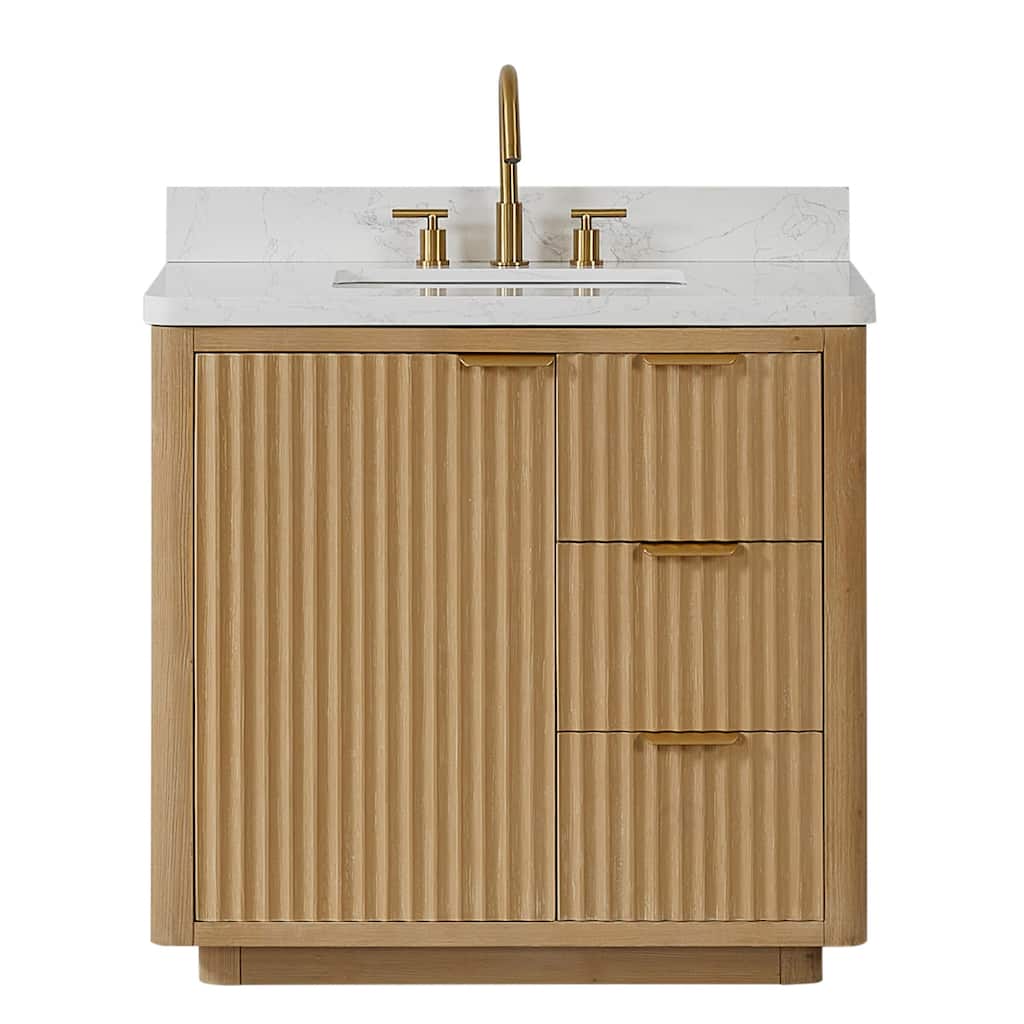 Miseno MV-NM-CADI36-LWT Cadiz 36" Free Standing Single Basin Vanity