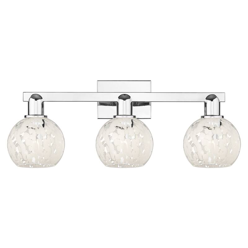 Innovations Lighting Endless Possibilities Arcadia - White Mouchette - 3 Light 25" Bath Vanity Light