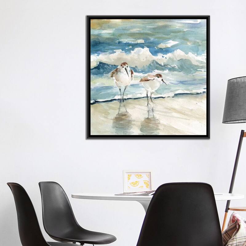 iCanvas "Beach Birds" by Carol Robinson Framed Canvas Print