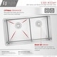 preview thumbnail 5 of 21, STYLISH 32 inch Stainless Steel 16G Double Bowl Low Divider Undermount Sink - Brushed Stainless Steel - 32" x 18" x 10"