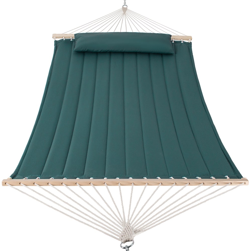 Outdoor Portable 2 Person Hammock with Spreader Bar - 78.7*55.1