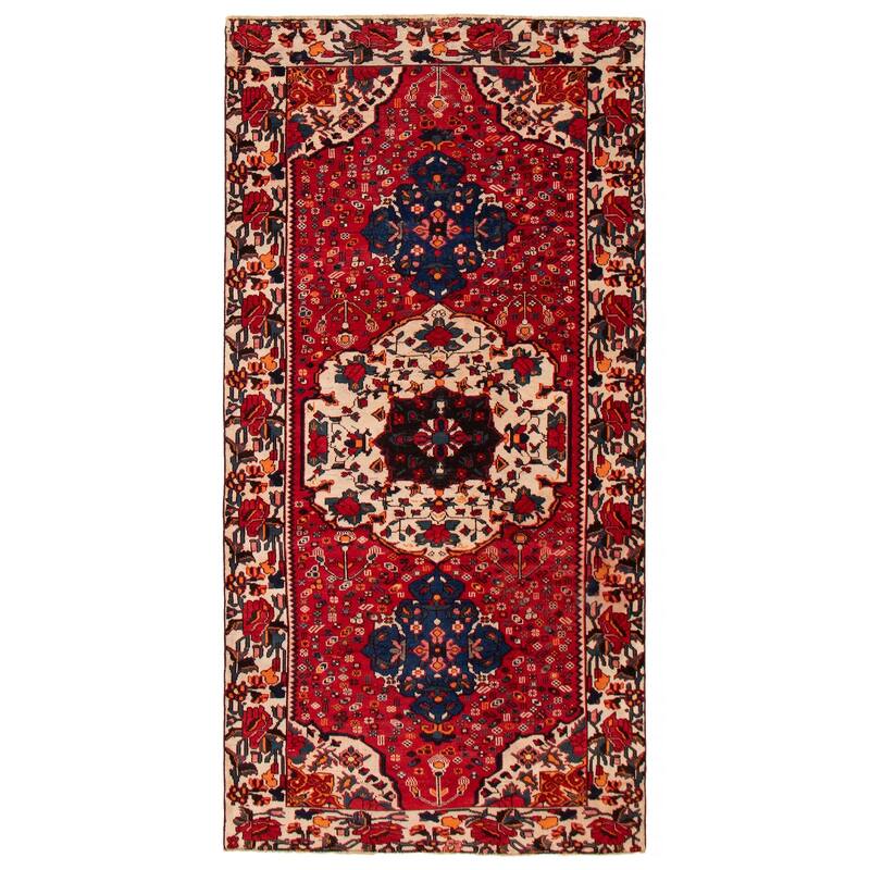 ECARPETGALLERY Hand-knotted Kayseri Vintage Red Wool Rug - 5'1 x 10'1 - Red - 5'1 x 10'1