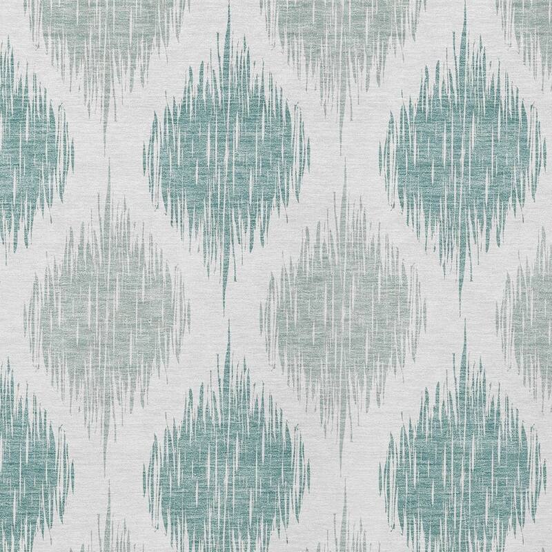 HomeRoots Ikat Transitional Rectangle Outdoor Rug