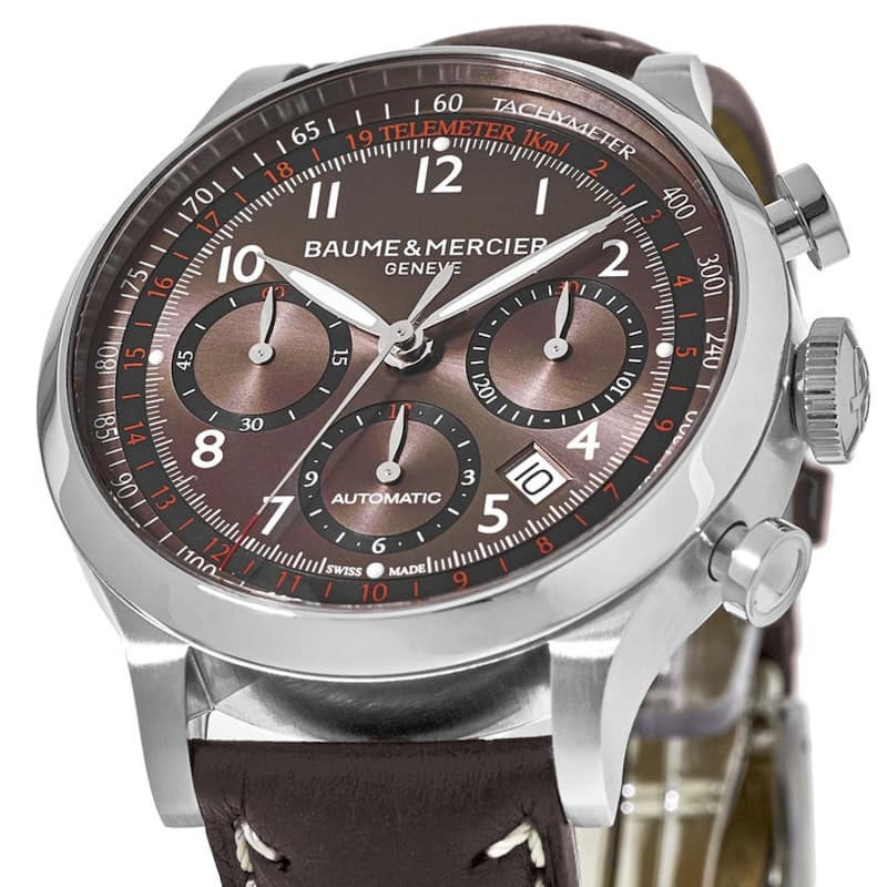 Baume and Mercier Capeland Men's Watch - Brown Face, Brown Band