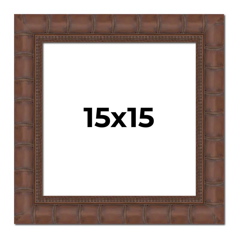 15x15 Frame Pewter Solid Wood Picture Frame Width 1.625 Inches | Interior Frame Depth 0.6875 Inches