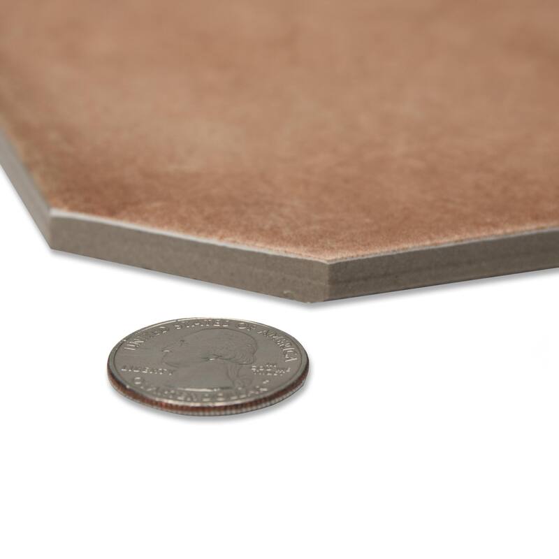 Merola Tile Laverton Octagon Natural with Taco Gris 7-7/8" x 7-7/8" Porcelain Floor and Wall Tile