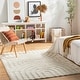 preview thumbnail 1 of 2, Livabliss Rodos Mod Neutral Rainbow Plush Area Rug Beige - 5' 3" x 7'