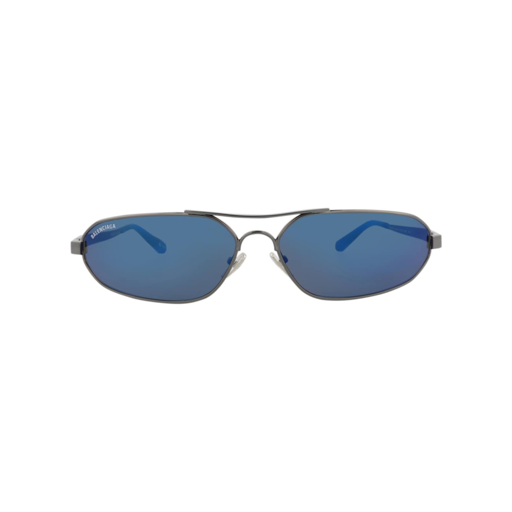 Balenciaga Shield-Frame Metal Sunglasses - Overstock - 43212869