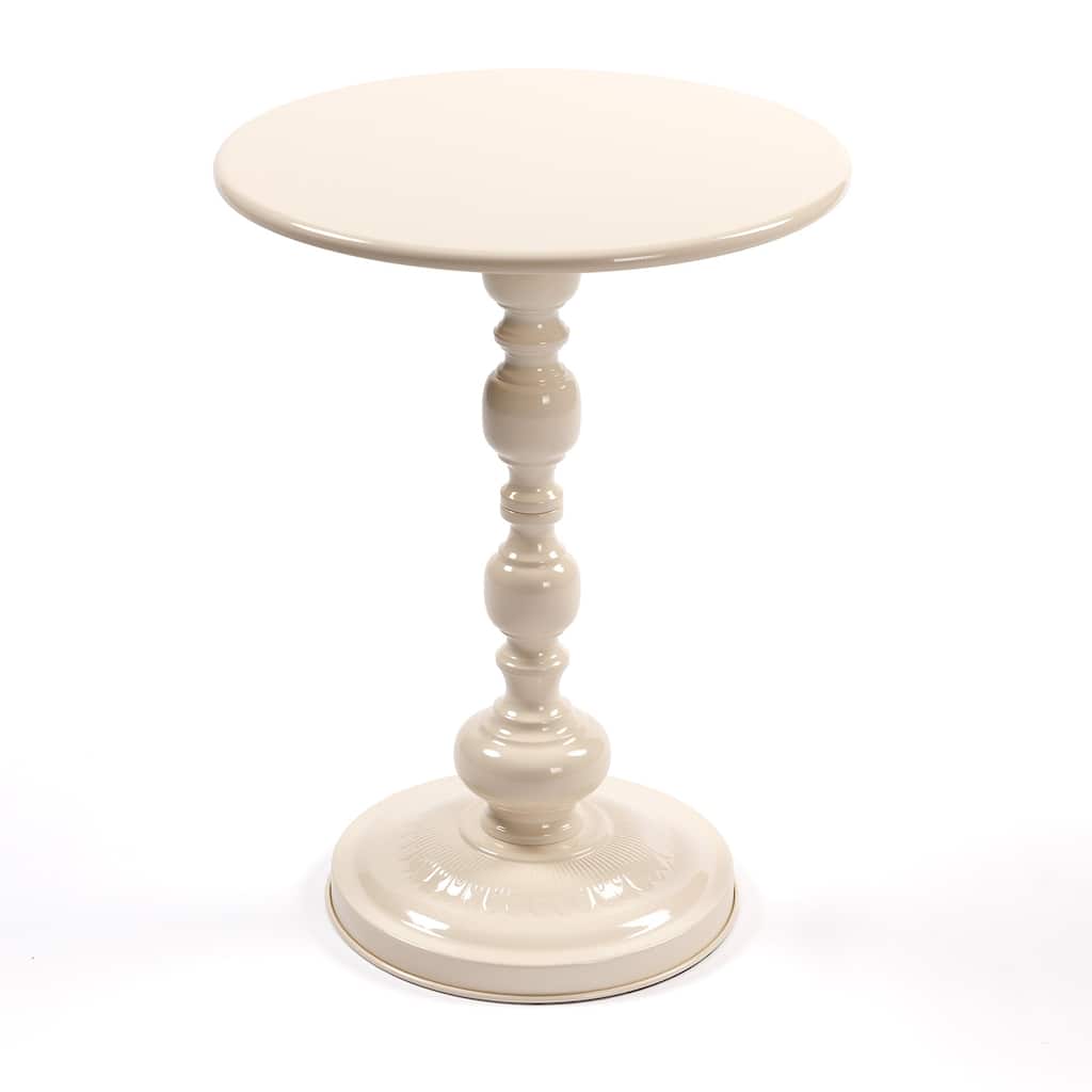 Vintage Metal Coffee Table End Table, Round Side Table for Sofa Bedside Nightstand