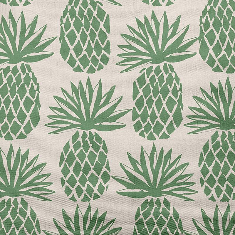 Pineapple Stripes Decorative Throw Pillow - 20" x 20" - Sage