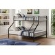 preview thumbnail 4 of 8, Sturdy Twin XL/Queen Bunk Bed, Metal Frame with Guardrail