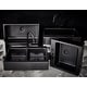 preview thumbnail 6 of 9, Parker Matte Black Fireclay 34" Double Bowl Quick-Fit Farmhouse Apron Front Drop-in Kitchen Sink and Drains