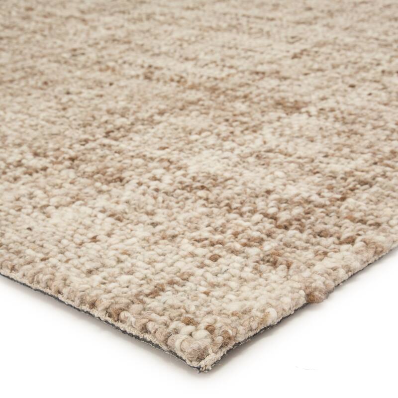 Juniper Home Cambridge Collection Basket Weave and Tweed Design Wool Area Rug