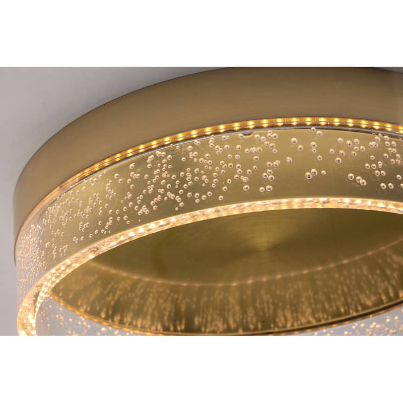AFX Maggie 12" Wide LED Flush Mount Drum Ceiling Fixture