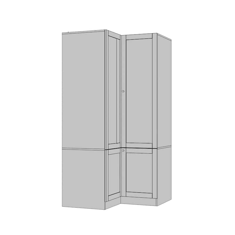 Modular Modern Glass Door Wardrobe:Storage Closet Solution Armoire