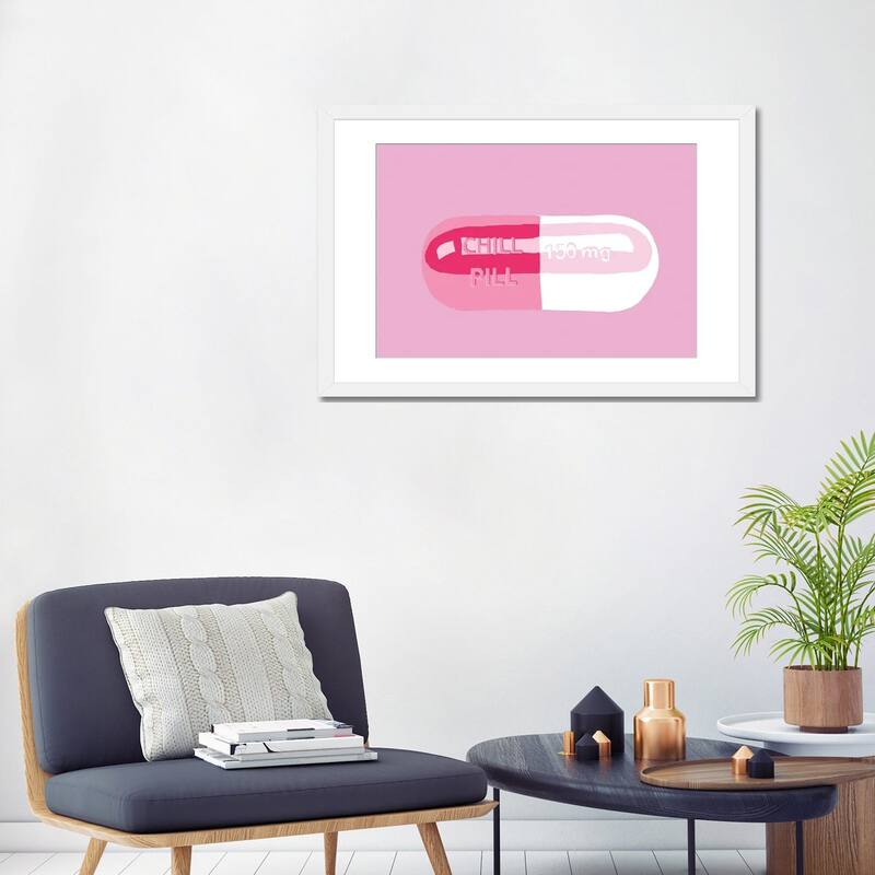 iCanvas "Chill Pill Pink" by Jaymie Metz