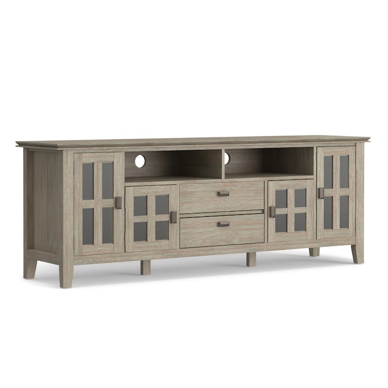 WYNDENHALL Stratford SOLID WOOD 72" Wide TV Media Stand For TVs up to 80"