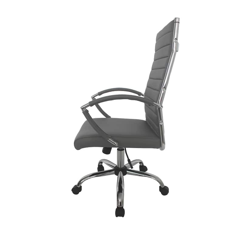 Corrigan Modern Tufted Deep Seat Faux Leather Office Chair by Furniture of America