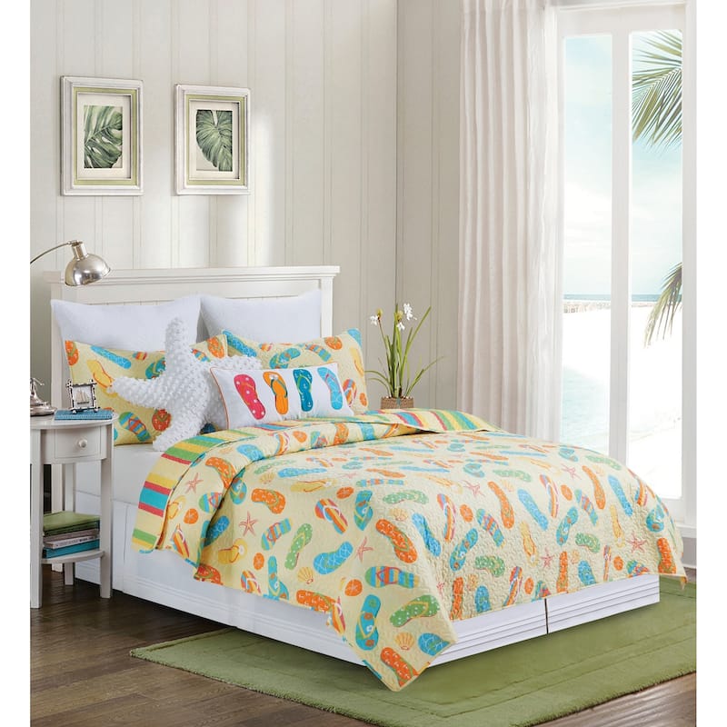 Sunny Splash Full/Queen Quilt Set