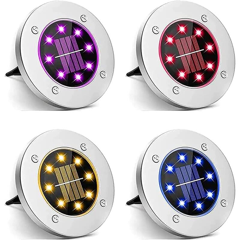 Solar Pathway Ground Lights Outdoor Waterproof