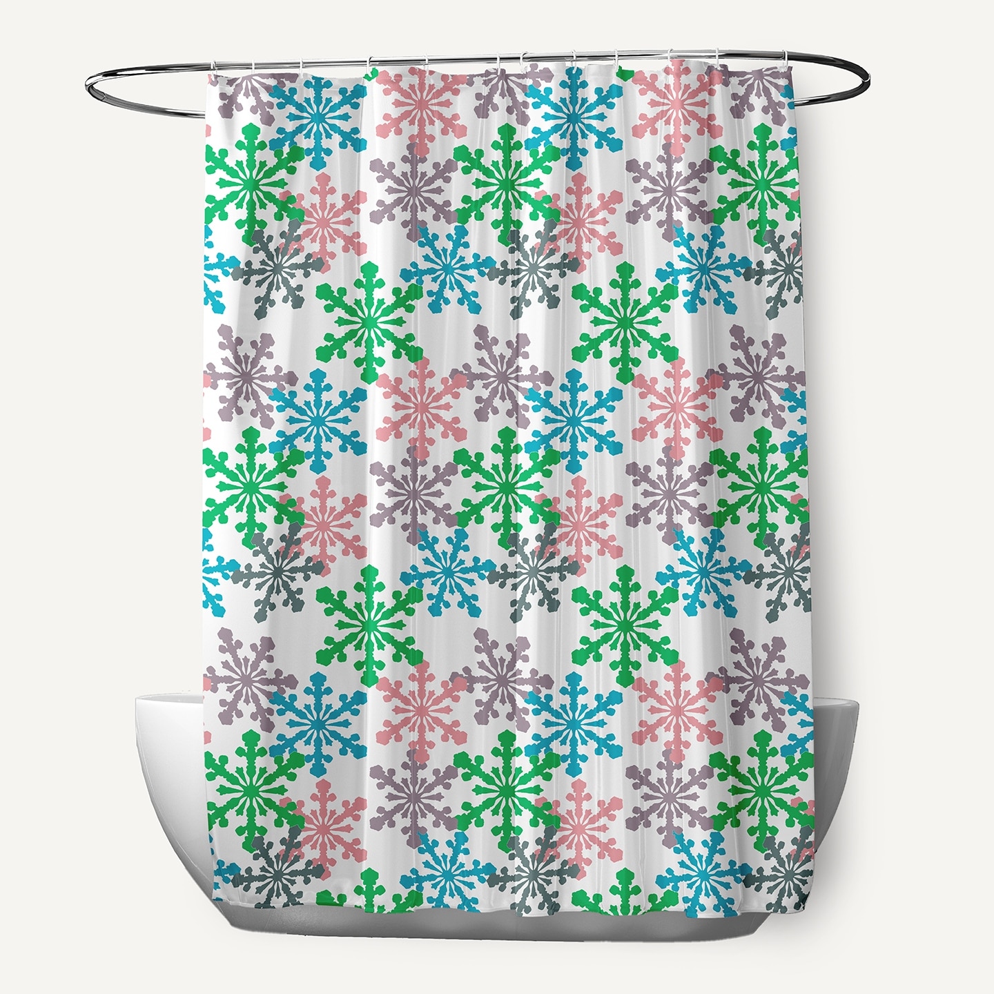 Snow Fall Shower Curtain