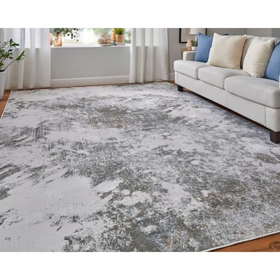 Grand Bazaar Vanhorn Machine Made Abstract Modern Area Rug
