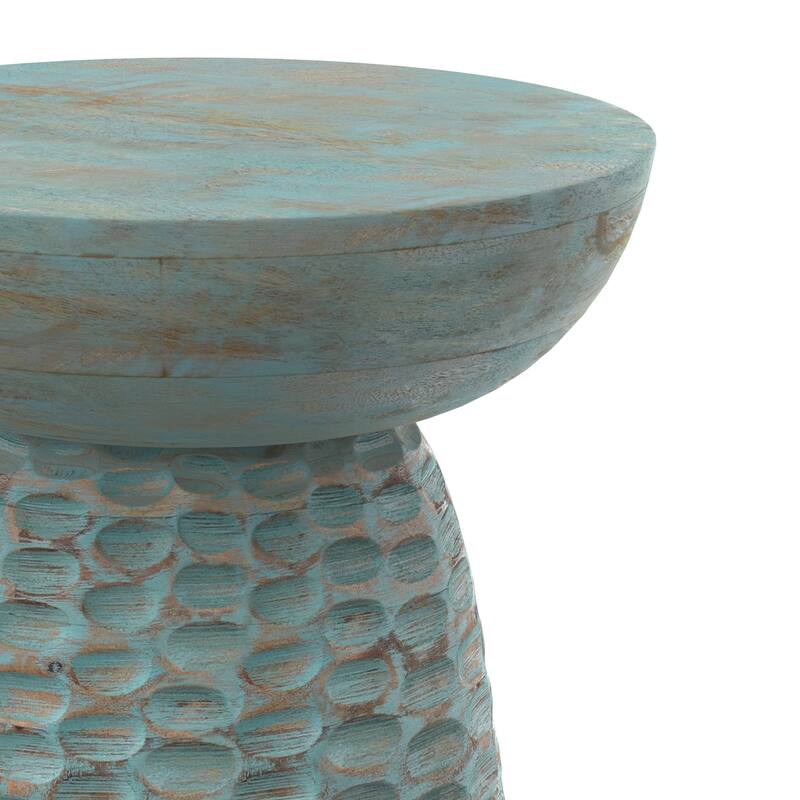 WYNDENHALL Willis 13" Wide Solid Wood Contemporary Accent Table & Fully Assembled - 12.6" D x 12.6" W x 17.7" H