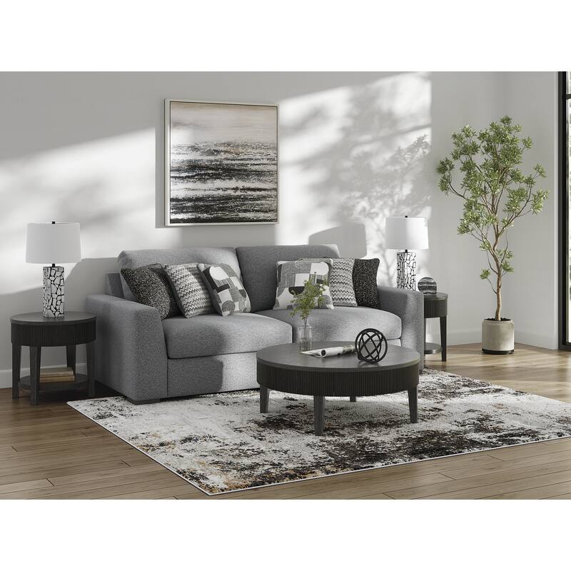 Signature Design by Ashley Bealton Gray 2-Piece Sectional - 100" W x 44" D x 41" H