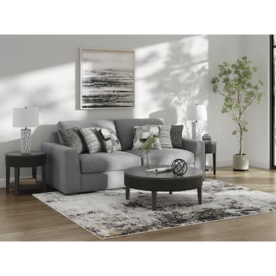 Signature Design by Ashley Bealton Gray 2-Piece Sectional - 100" W x 44" D x 41" H