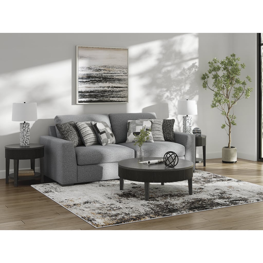 Signature Design by Ashley Bealton Gray 2-Piece Sectional - 100" W x 44" D x 41" H