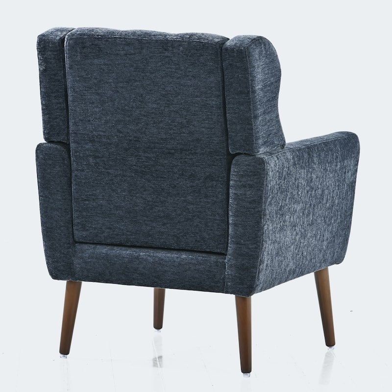 Dark Blue 24.21" Button Tufted Arm Chair