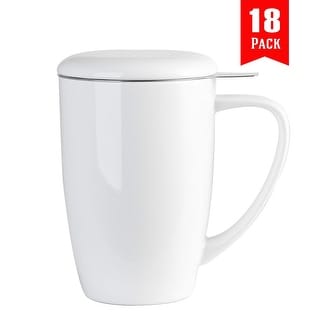 18 pc. Super Pack, Porcelain Mug with Tea Infuser
