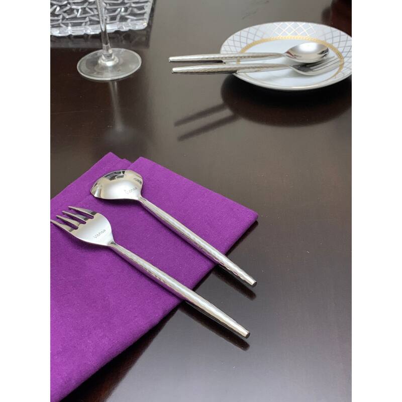 VIBHSA Dinner Forks and Dinner Spoons Set of 8 Pieces