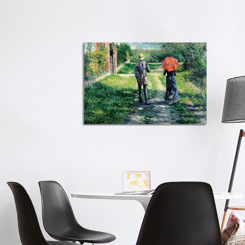iCanvas "The Path Uphill, 1881 " by Gustave Caillebotte Canvas Print - 26x40x1.5