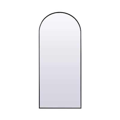 Indigo Home Metal Frame Arch Full Length Mirror 32x76 Inch
