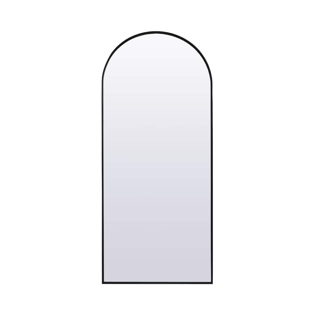 Indigo Home Metal Frame Arch Full Length Mirror 32x76 Inch